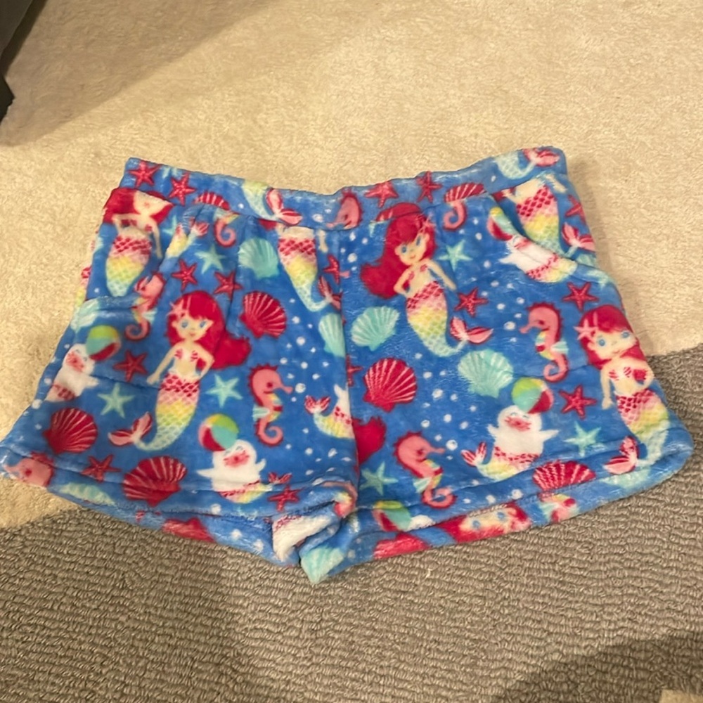 Candy Pink Mermaid Sleep Shorts Size 14/16